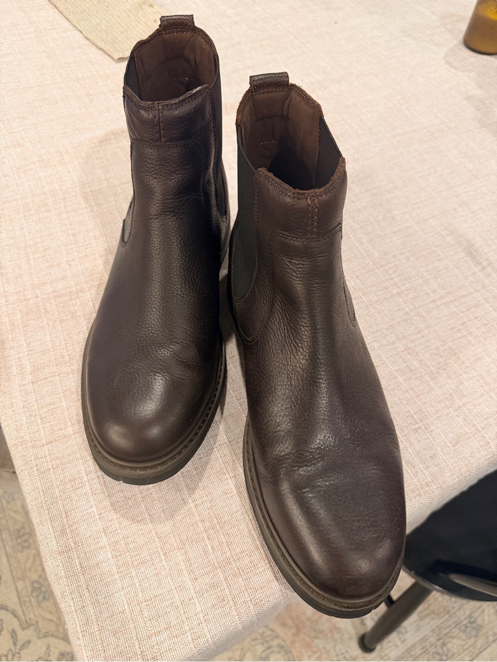 Clark’s Men's Brown Leather Chelsea Boots